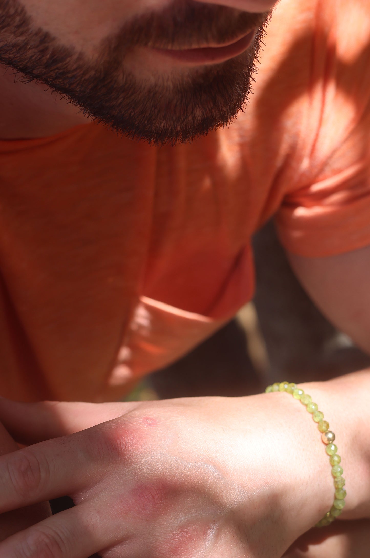 peridot; peridot beaded bracelet; handmade beaded bracelets