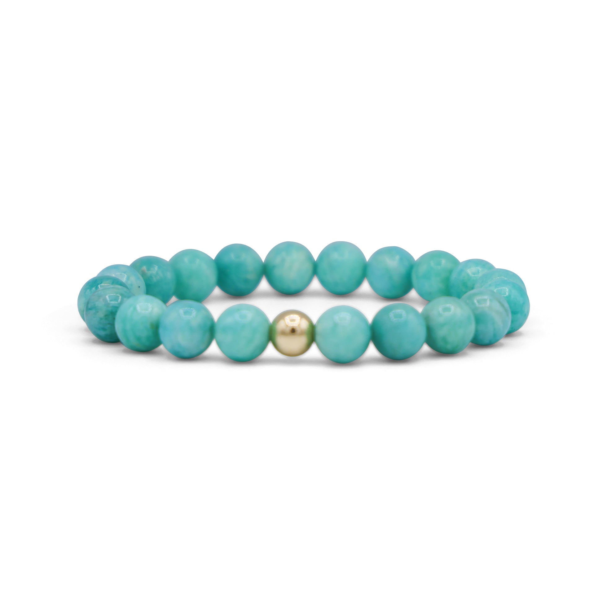 handmade beaded bracelet; amazonite