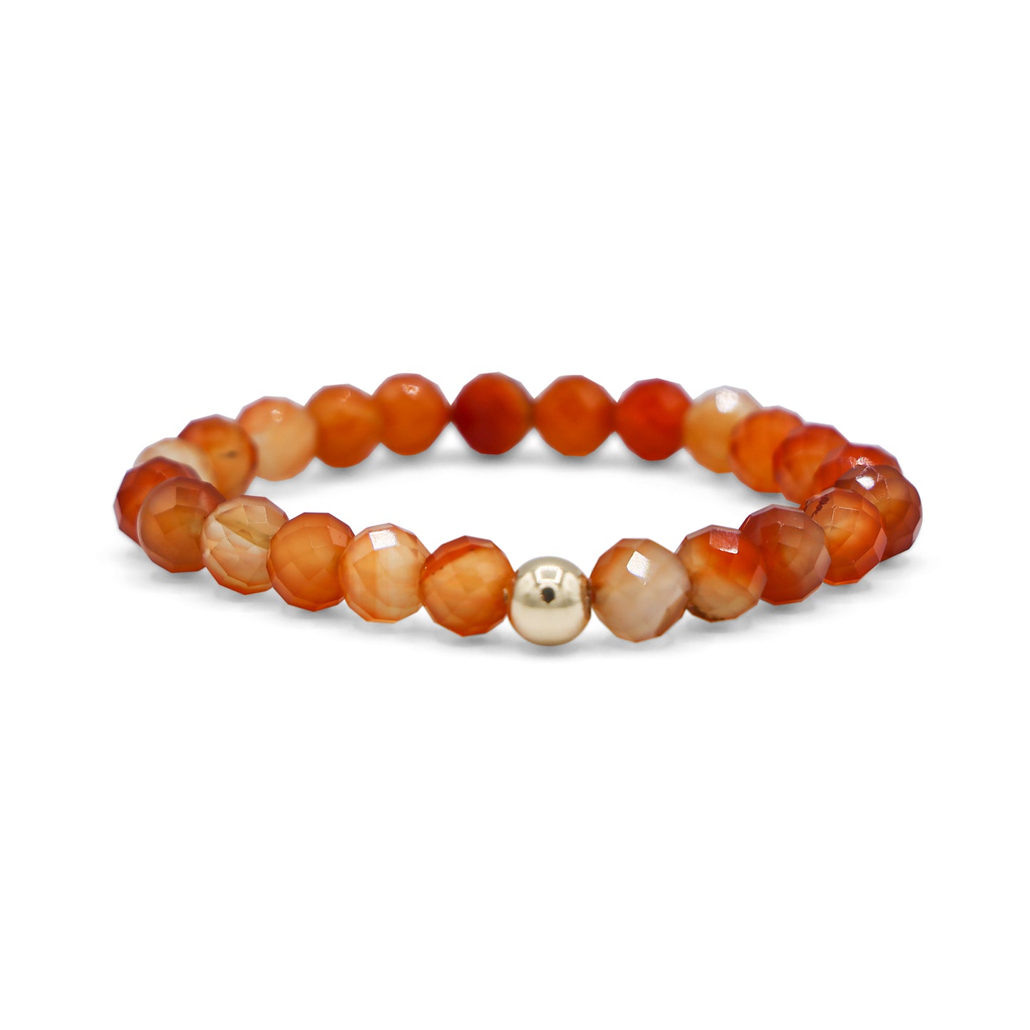 Carnelian and 18K Yellow Gold