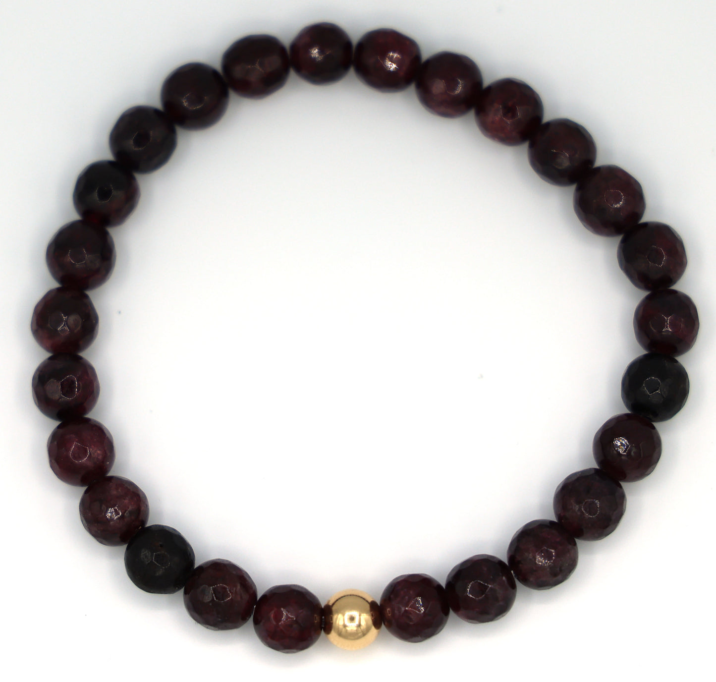 Garnet and 18K Yellow Gold