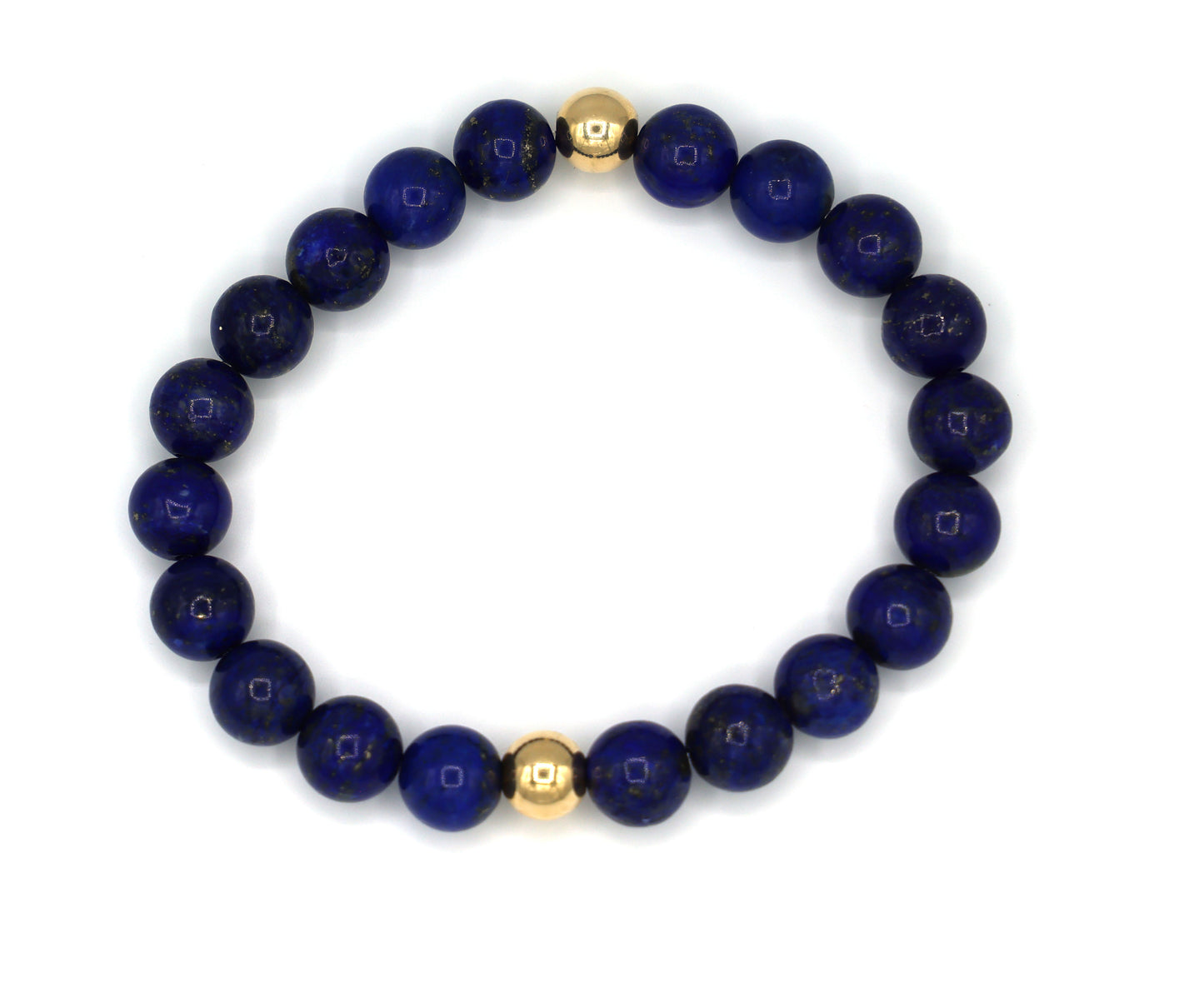 Lapis Lazuli (8mm Round) and 18K Yellow Gold