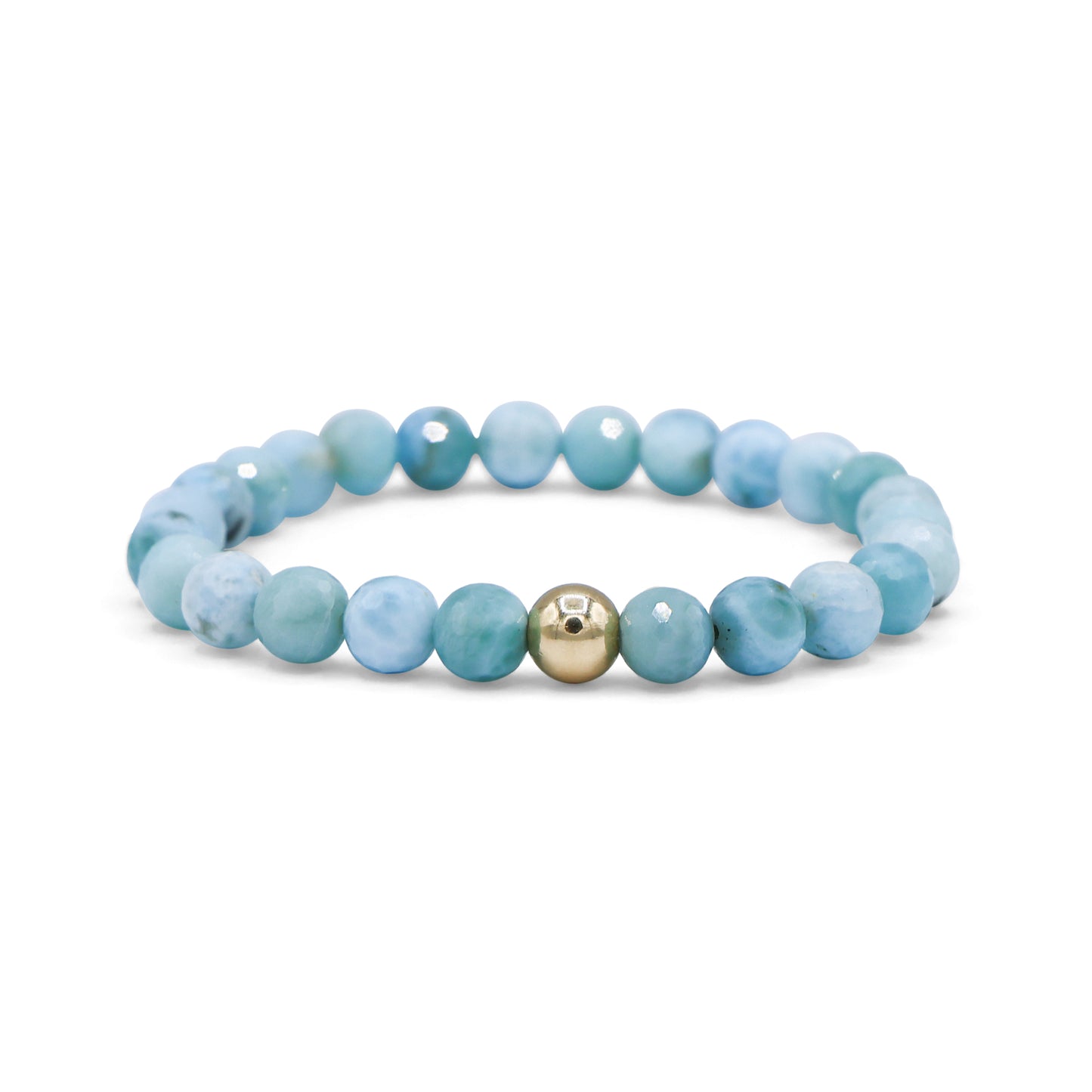 Larimar and 18K Gold